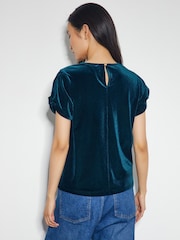 Monsoon Blue Viv Velvet T-Shirt - Image 3 of 4
