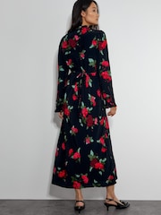 Monsoon Black Deven Rose Dress - Image 3 of 5