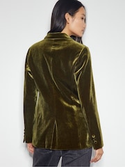 Monsoon Green Velvet Vicky Jacket - Image 3 of 5