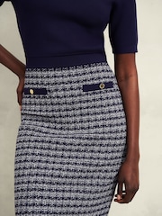 Hobbs Blue Audra Knitted Dress - Image 3 of 4