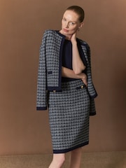 Hobbs Blue Audra Knitted Jacket - Image 1 of 5