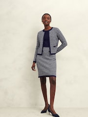 Hobbs Blue Audra Knitted Jacket - Image 2 of 5