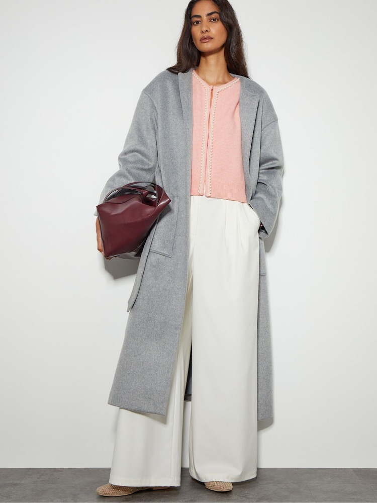 Monsoon Pink Pia Pearl Cardigan - Image 2 of 4