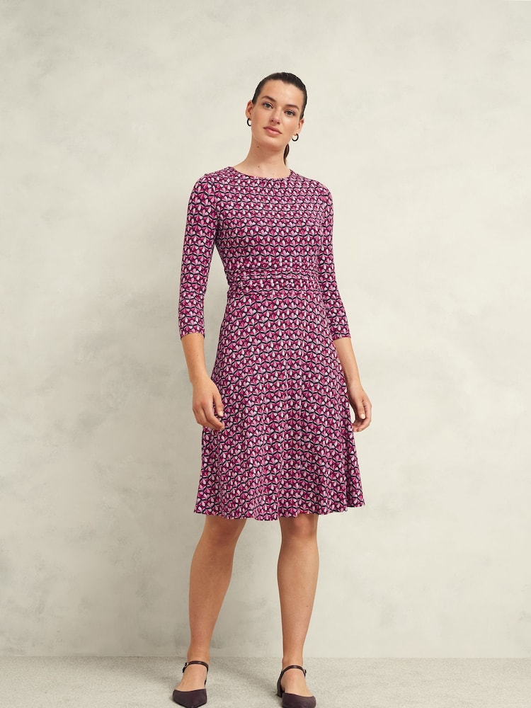 Hobbs Pink Petite Bayview Dress - Image 1 of 4