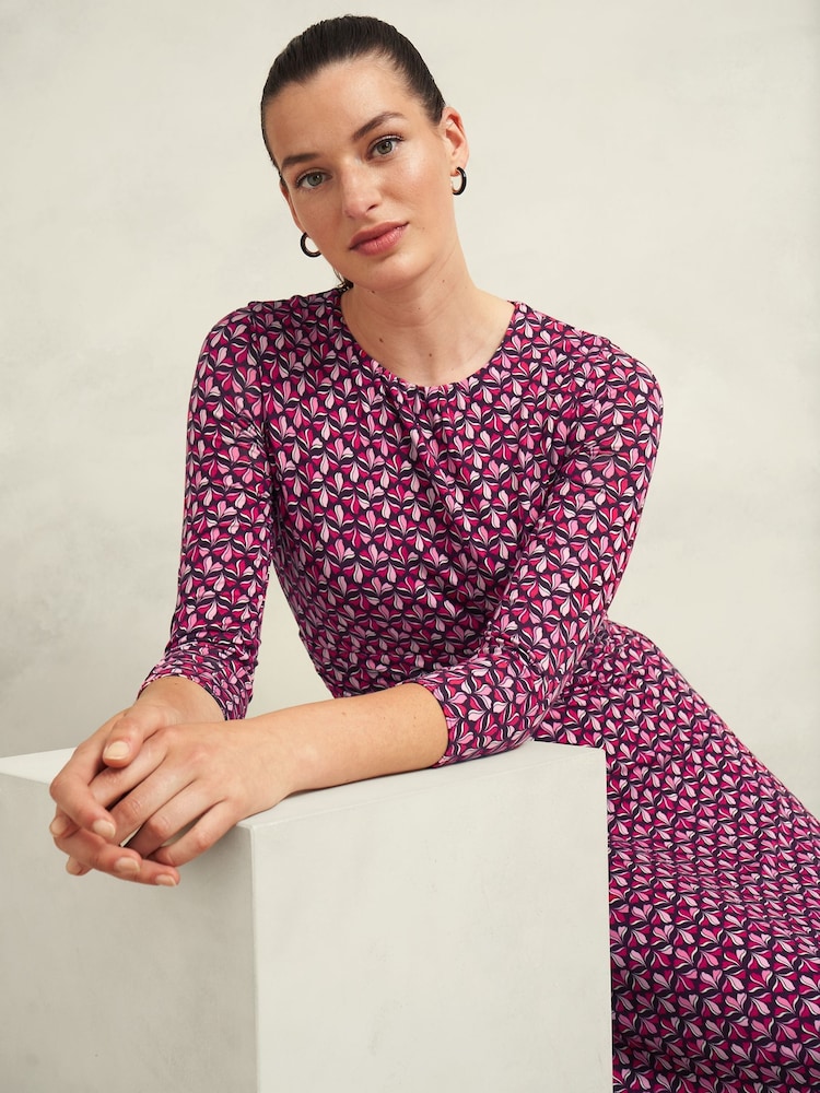 Hobbs Pink Petite Bayview Dress - Image 3 of 4