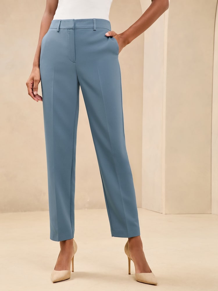 Lipsy Blue Tapered Trousers - Image 1 of 4