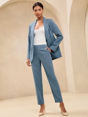 Lipsy Blue Tapered Trousers - Image 3 of 4