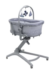 Chicco Grey Baby Hug Pro 5 in 1 Chair Cosy Crib Portable Bassi Highchair - Image 1 of 4
