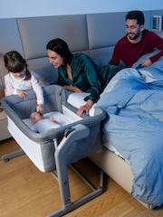 Chicco Dark Grey Next2Me Magic Evo Bedside Crib - Image 1 of 5
