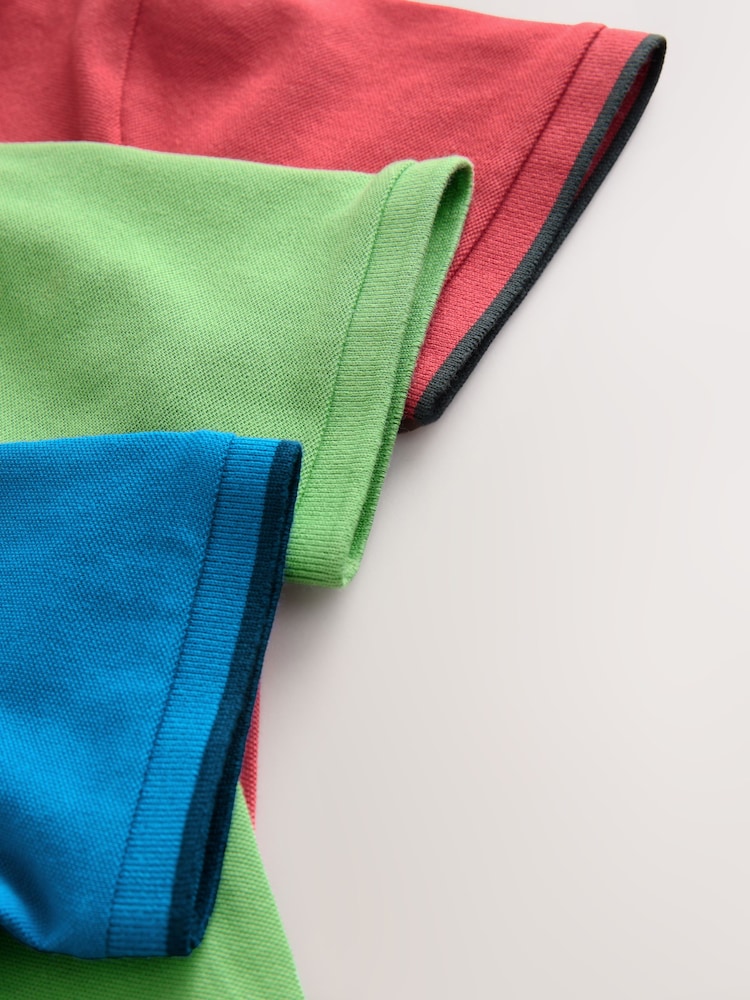 Rojo/verde/azul - Short Sleeve Polo Shirts 3 Pack (3-16yrs) - Imagen 7 de 7 Rojo/verde/azul - Short Sleeve Polo Shirts 3 Pack (3-16yrs) - Imagen 7 de 7