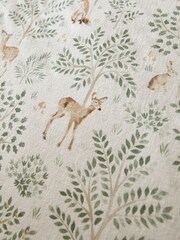 Dreams & Drapes Natural Forest Animals Print Brushed 100% Cotton Duvet Cover Set - Image 3 of 3