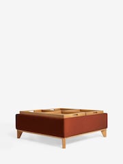 Soft Velvet Rust Brown Hayden Storage Coffee Table - Image 8 of 13