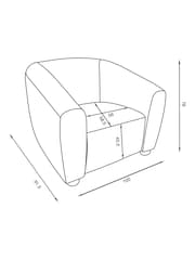 Petite Boucle Light Grey Chester Armchair - Image 4 of 9