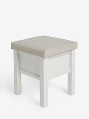 Tweedy Plain Light Natural Chalk Malvern Oak Effect Storage Stool - Image 7 of 8