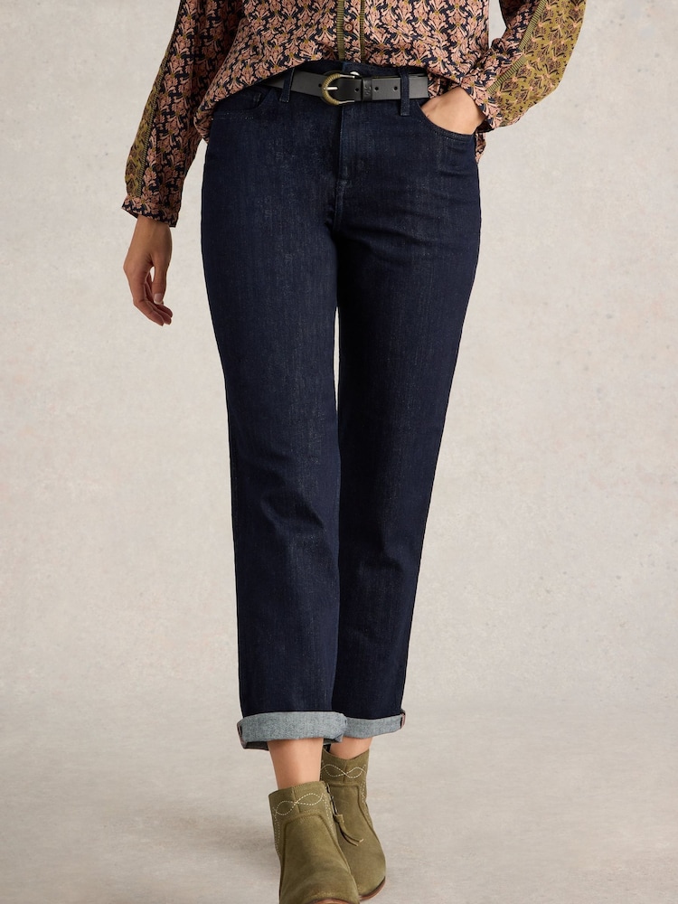 White Stuff Blue Taylor Straight Jeans - Image 1 of 6