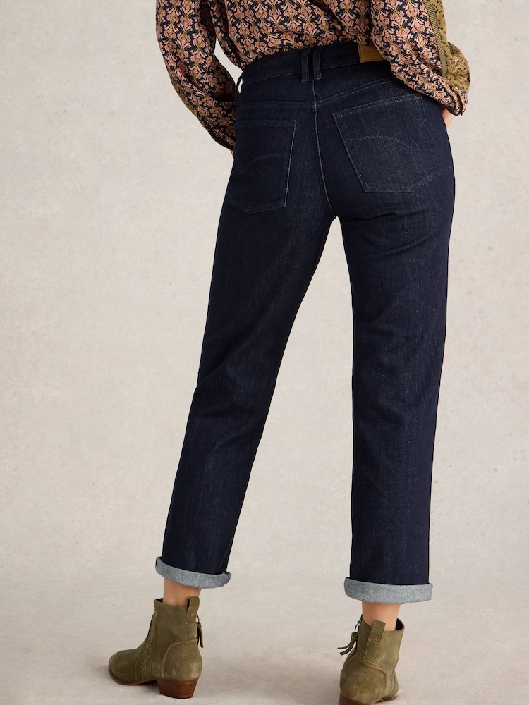 White Stuff Blue Taylor Straight Jeans - Image 2 of 6