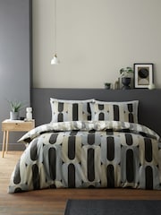 Fusion Charcoal Mulford Check Plush Duvet Cover Set - Image 1 of 4