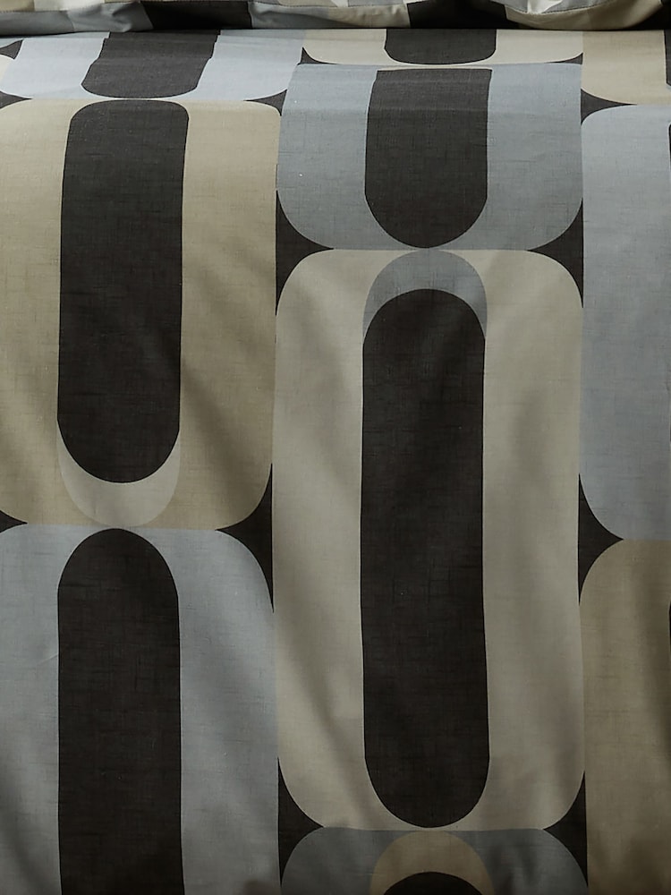 Fusion Charcoal Mulford Check Plush Duvet Cover Set - Image 4 of 4