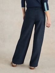 White Stuff Blue Una Tweedy Wide Leg Trousers - Image 3 of 6
