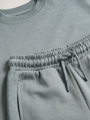 Antraciet - Relax Fit set van zwaar T-shirt en short (3-16 jr) - Image 5 of 5