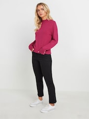 M&Co Pink Petite Turtle Neck Jumper - Image 2 of 5