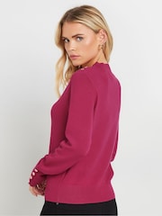 M&Co Pink Petite Turtle Neck Jumper - Image 3 of 5