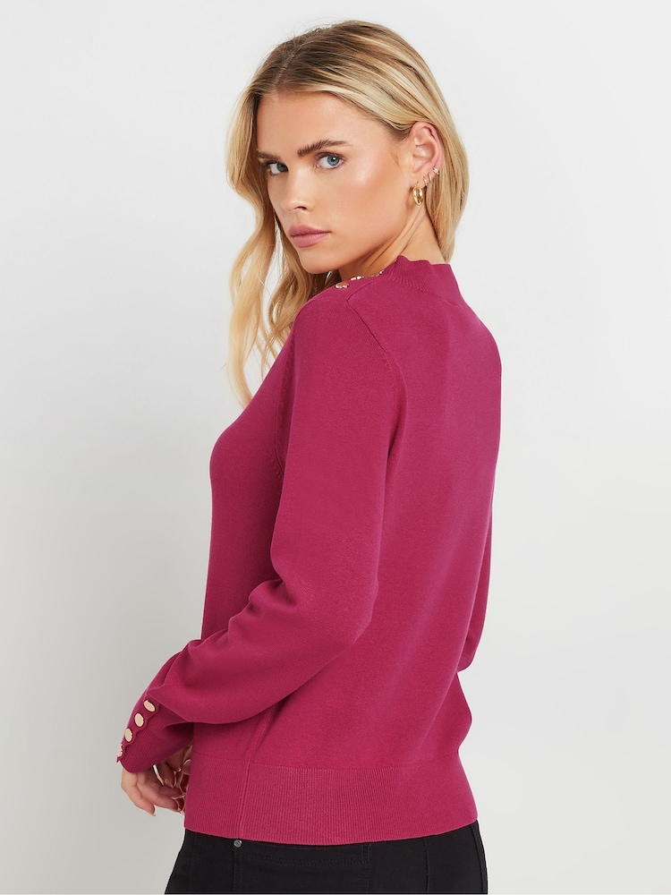M&Co Pink Petite Turtle Neck Jumper - Image 3 of 5
