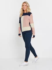 M&Co Blue Petite Coloublock Jumper - Image 2 of 5