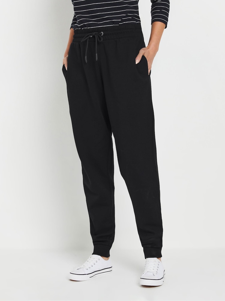 M&Co Black Cuffed Drawtsring Joggers - Image 1 of 6
