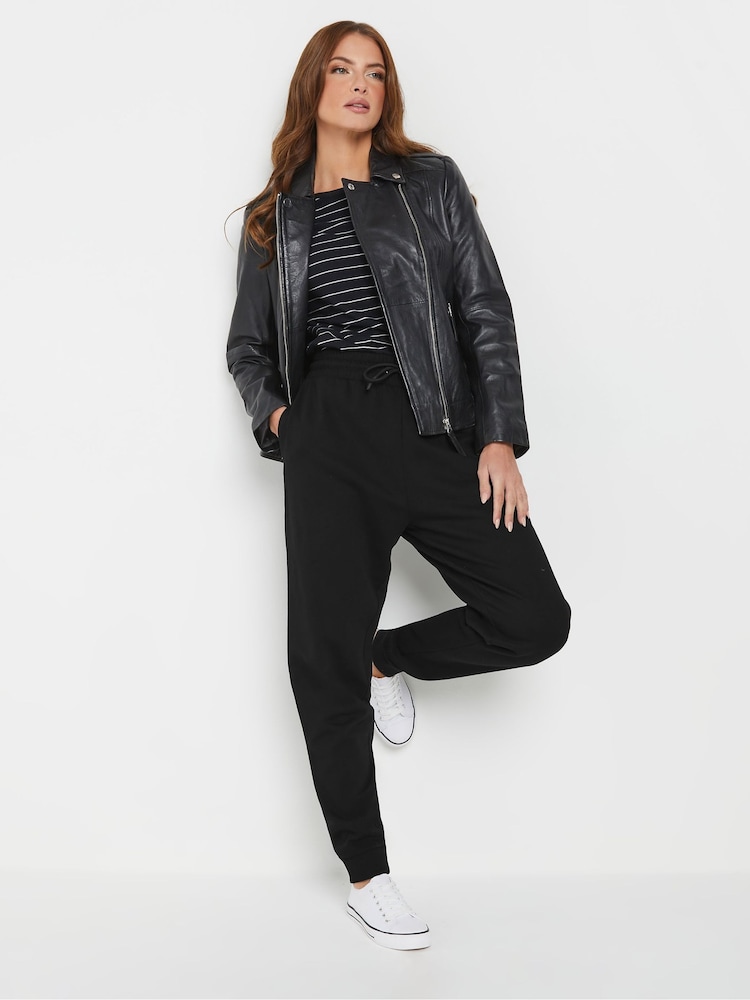 M&Co Black Cuffed Drawtsring Joggers - Image 2 of 6