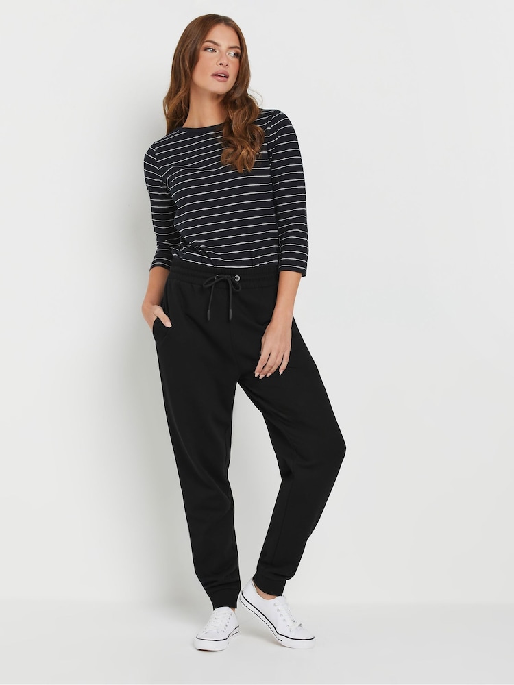 M&Co Black Cuffed Drawtsring Joggers - Image 3 of 6