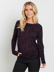 M&Co Petite Lace gola Crew redonda  Jumper - Imagem 1 de 5