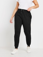 M&Co Black Cuffed Joggers 2 Pack - Image 2 of 7