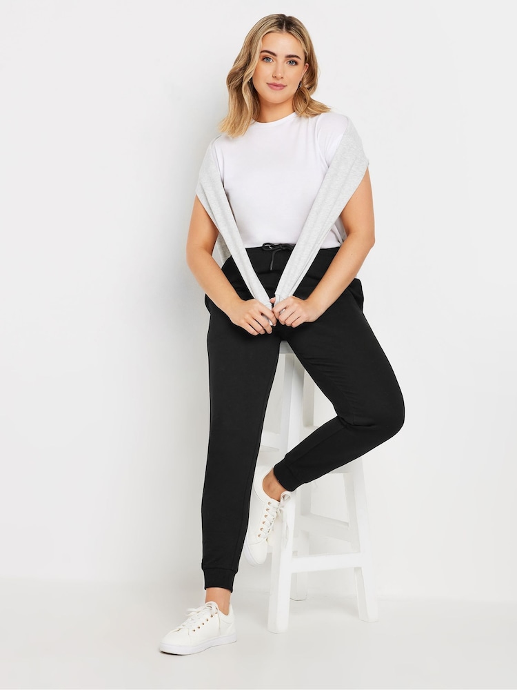 M&Co Black Cuffed Joggers 2 Pack - Image 3 of 7