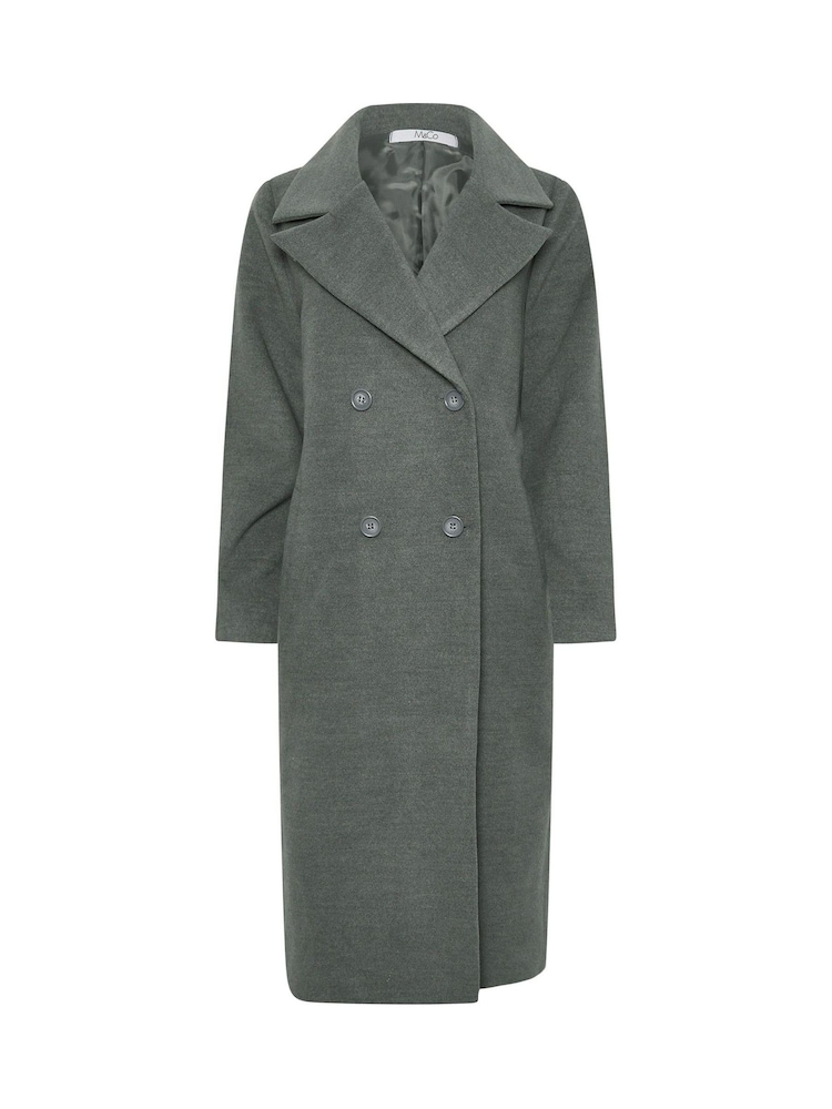 M&Co Grey Tailored Coat - Image 5 of 5