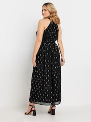 M&Co Black Metallic Choker Maxi Dress - Image 2 of 5