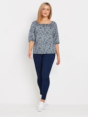M&Co Ditsy Keyhole Front Top - Imagen 2 de 4