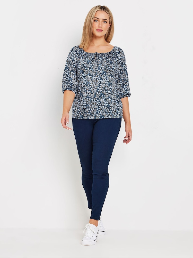 M&Co Ditsy Keyhole Front Top - Imagen 2 de 4