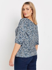M&Co Ditsy Keyhole Front Top - Imagen 3 de 4