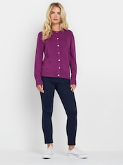 M&Co Purple Petite Popper Cardigan - Image 2 of 5