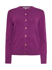 M&Co Purple Petite Popper Cardigan - Image 5 of 5