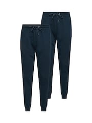 Blue - M&Co Cuffed Joggers 2 Pack - Image 7 of 7