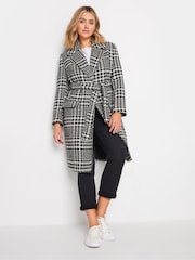 M&Co Black Dogtooth Wrap Coat - Image 2 of 5