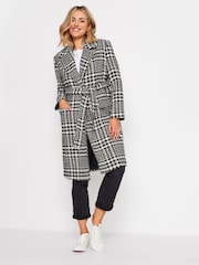 M&Co Black Dogtooth Wrap Coat - Image 3 of 5