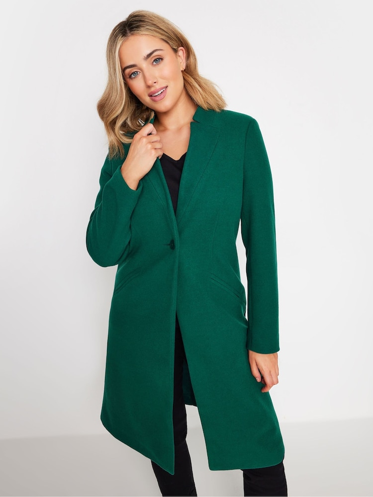 M&Co Green Tailored City Coat - Image 1 of 5