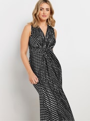 M&Co Black Sequin Sleeveless Brillo Dress - Image 4 of 6