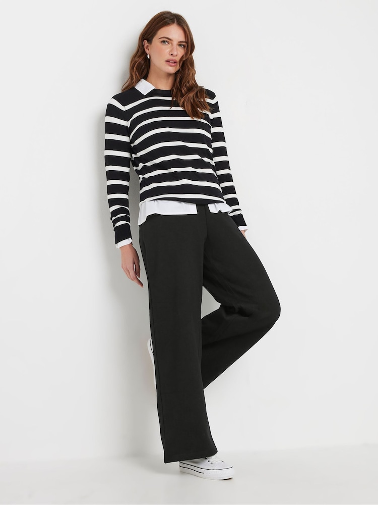 Negro - M&Co Wide Leg Joggers - Imagen 2 de 5 Negro - M&Co Wide Leg Joggers - Imagen 2 de 5