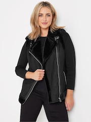 M&Co Black Aviator Gilet - Image 1 of 5