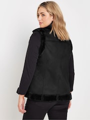 M&Co Black Aviator Gilet - Image 3 of 5