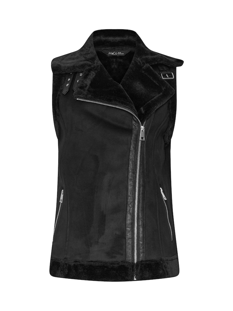 M&Co Black Aviator Gilet - Image 5 of 5
